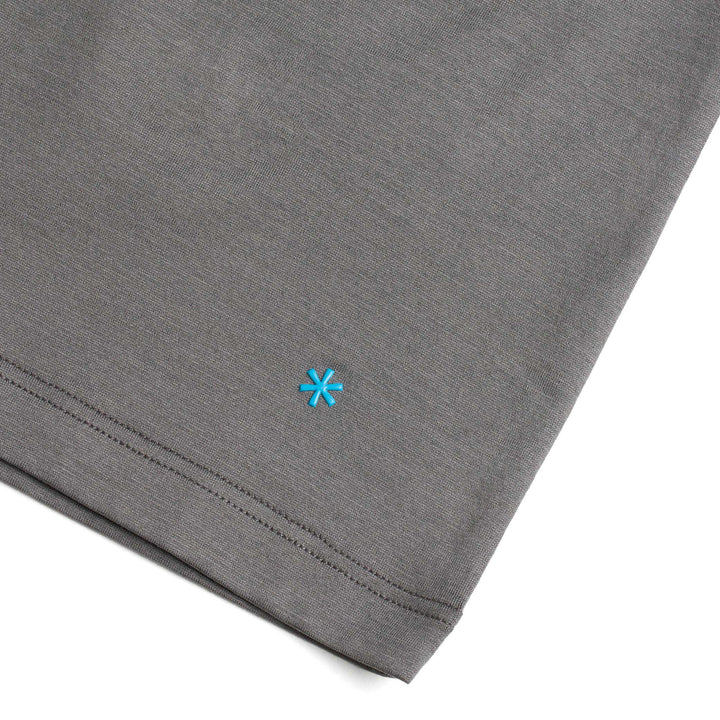 T-Shirt Manica Corta Scollo V - grigio -