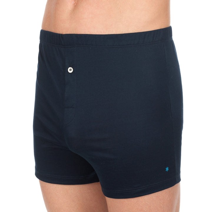 Boxer Lungo con apertura - blu -