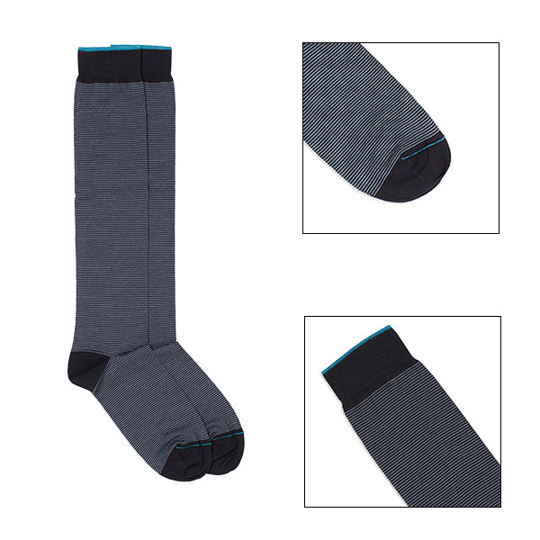 Kit 2 paia Calze Lunghe - assortite Blu/Azzurro -