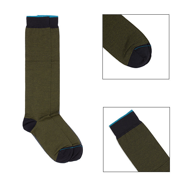 Kit 2 paia Calze Lunghe - assortite Blu/Verde -
