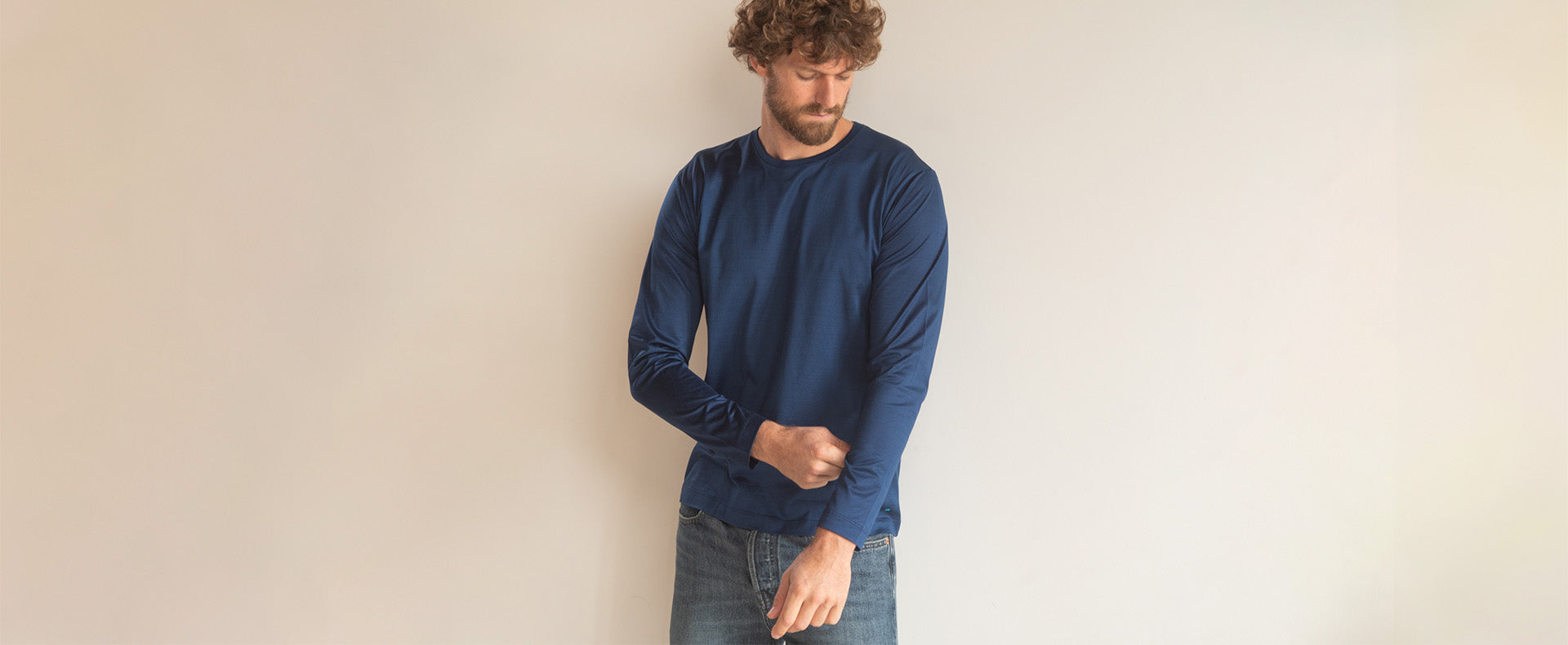 T-shirt Manica Lunga Donna American Apparel, Blu, Taglia XL – Cotone 100%, Girocollo