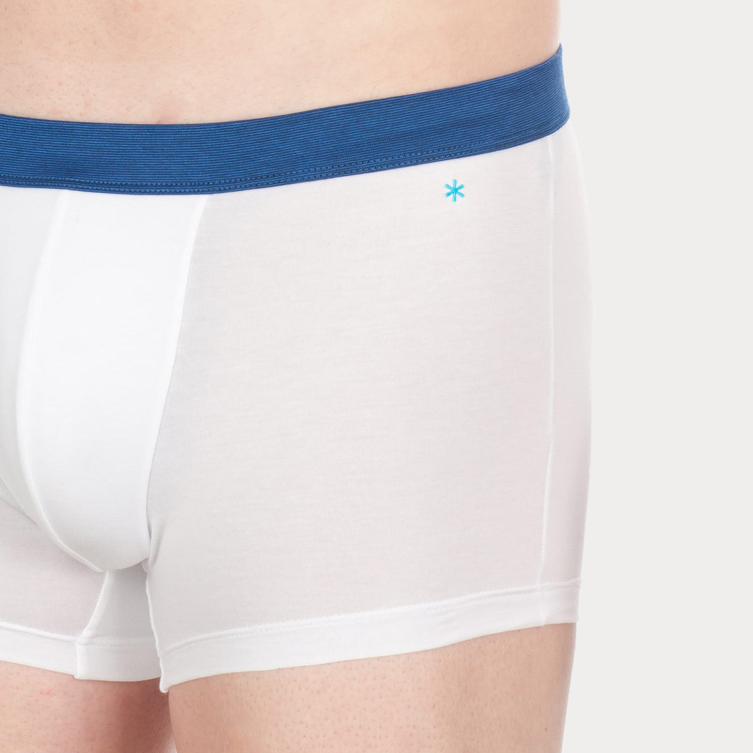 Boxer - bianco cinturino bluette -