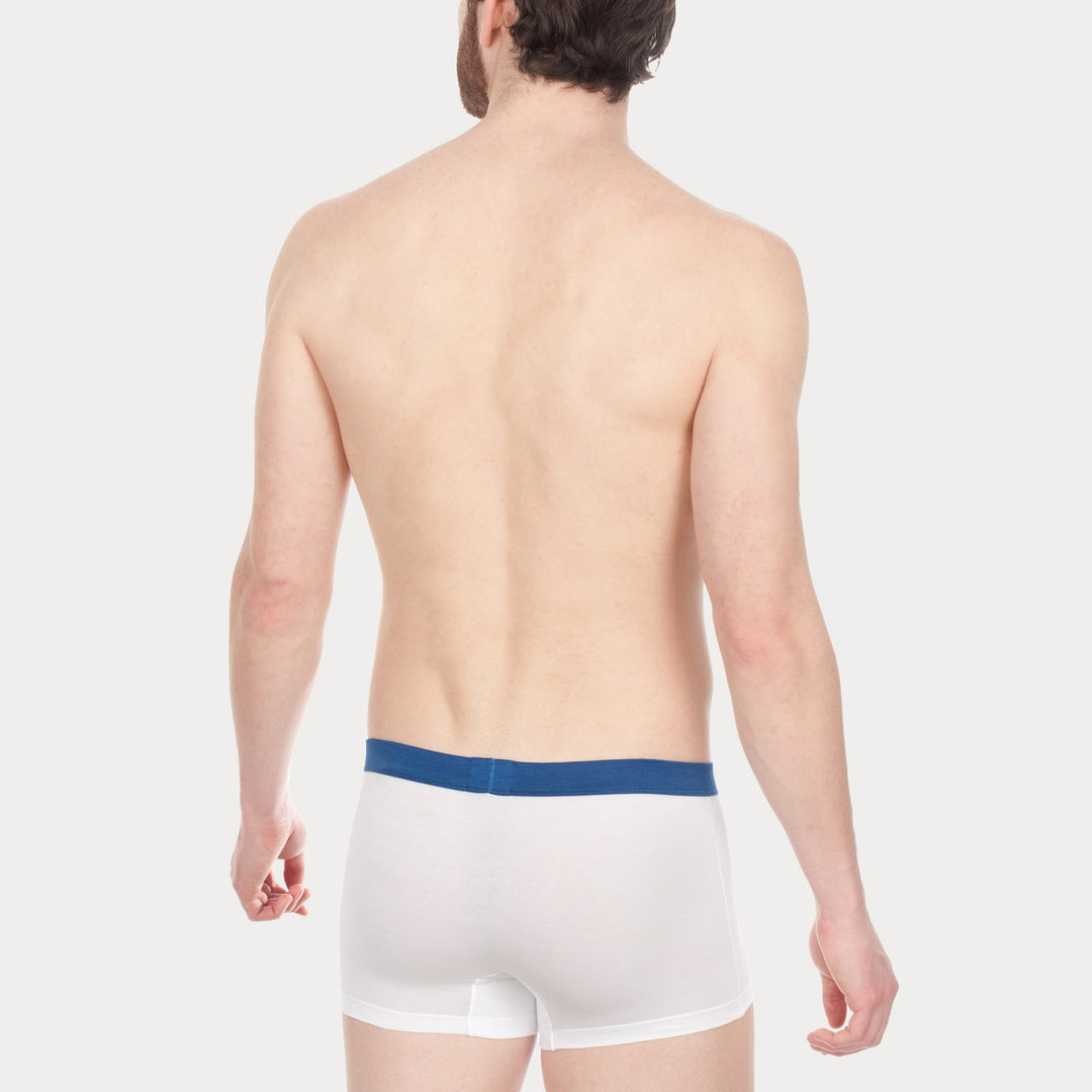 Boxer - bianco cinturino bluette -