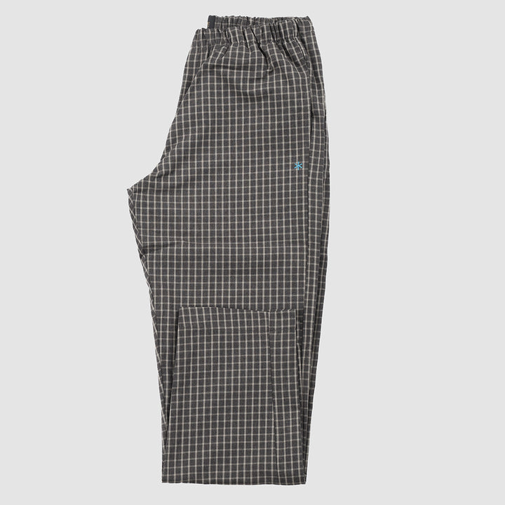 Men's Cotton Longue Trousers -check-