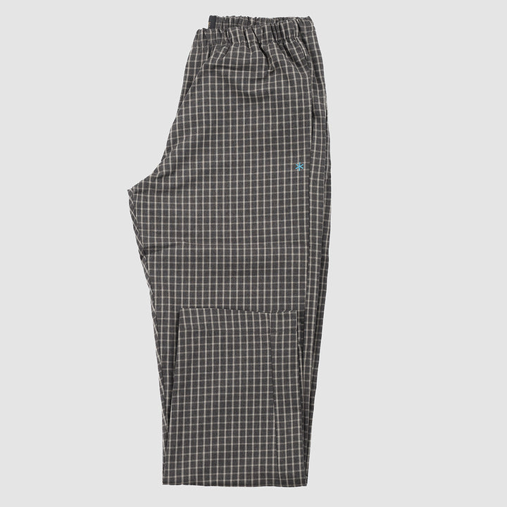 Longue Trousers -dark grey check-
