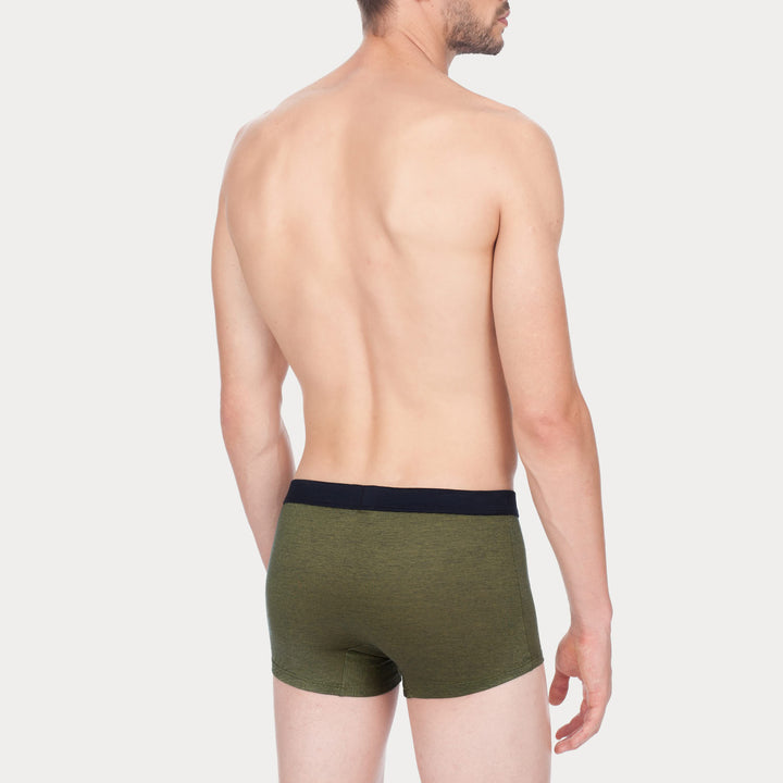 Boxer - fil à fil verde cinturino blu -