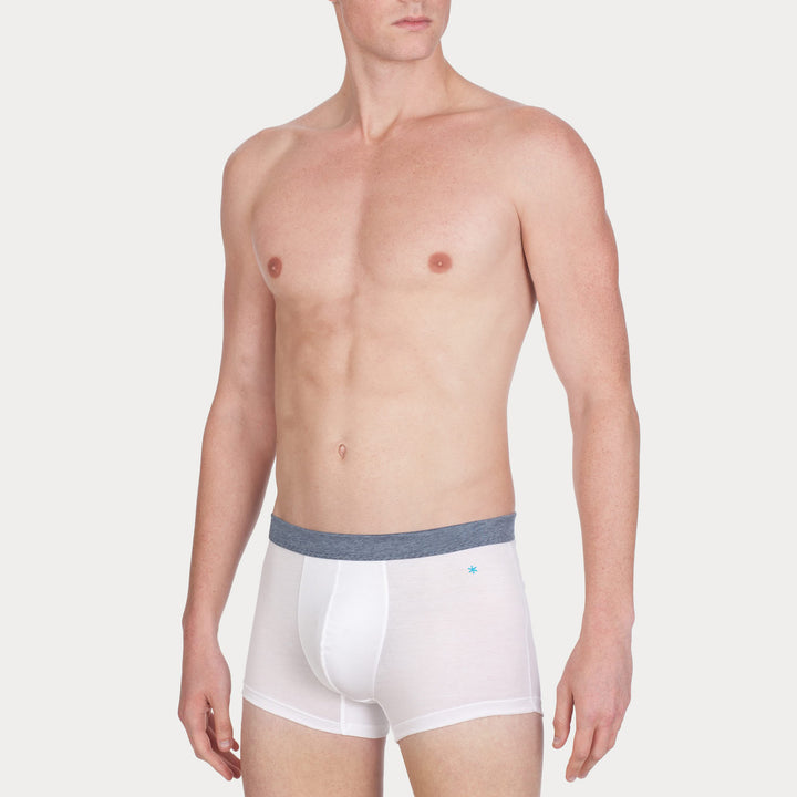 Boxer - bianco cinturino in fil à fil -