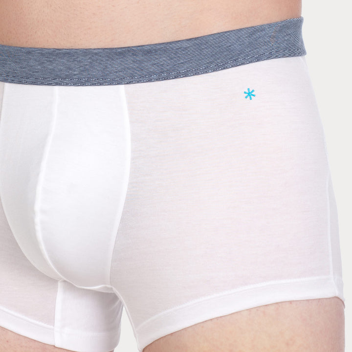 Boxer - bianco cinturino in fil à fil -