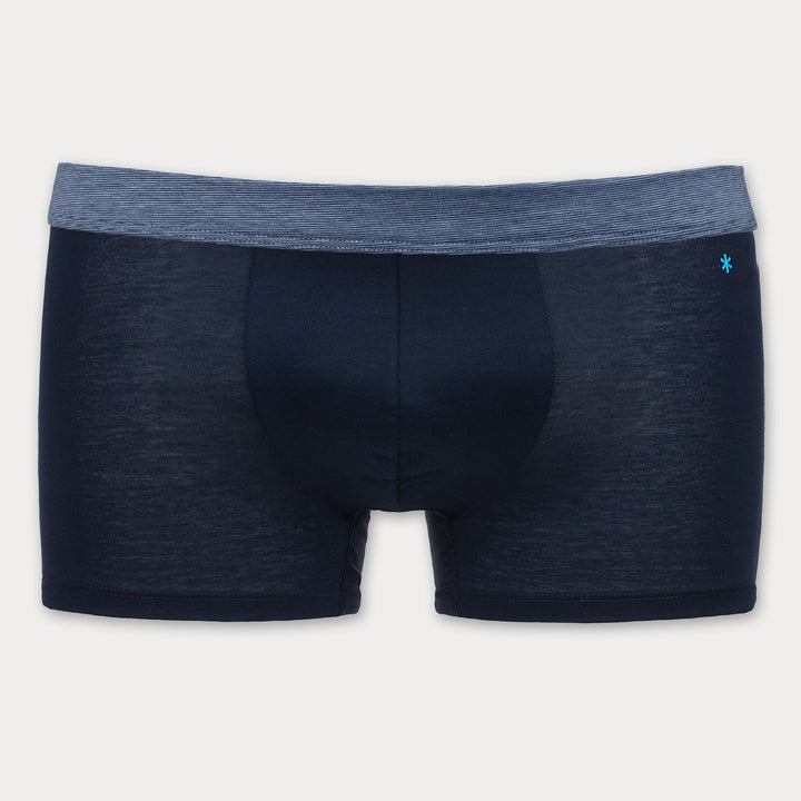 Boxer - blu cinturino in fil à fil -