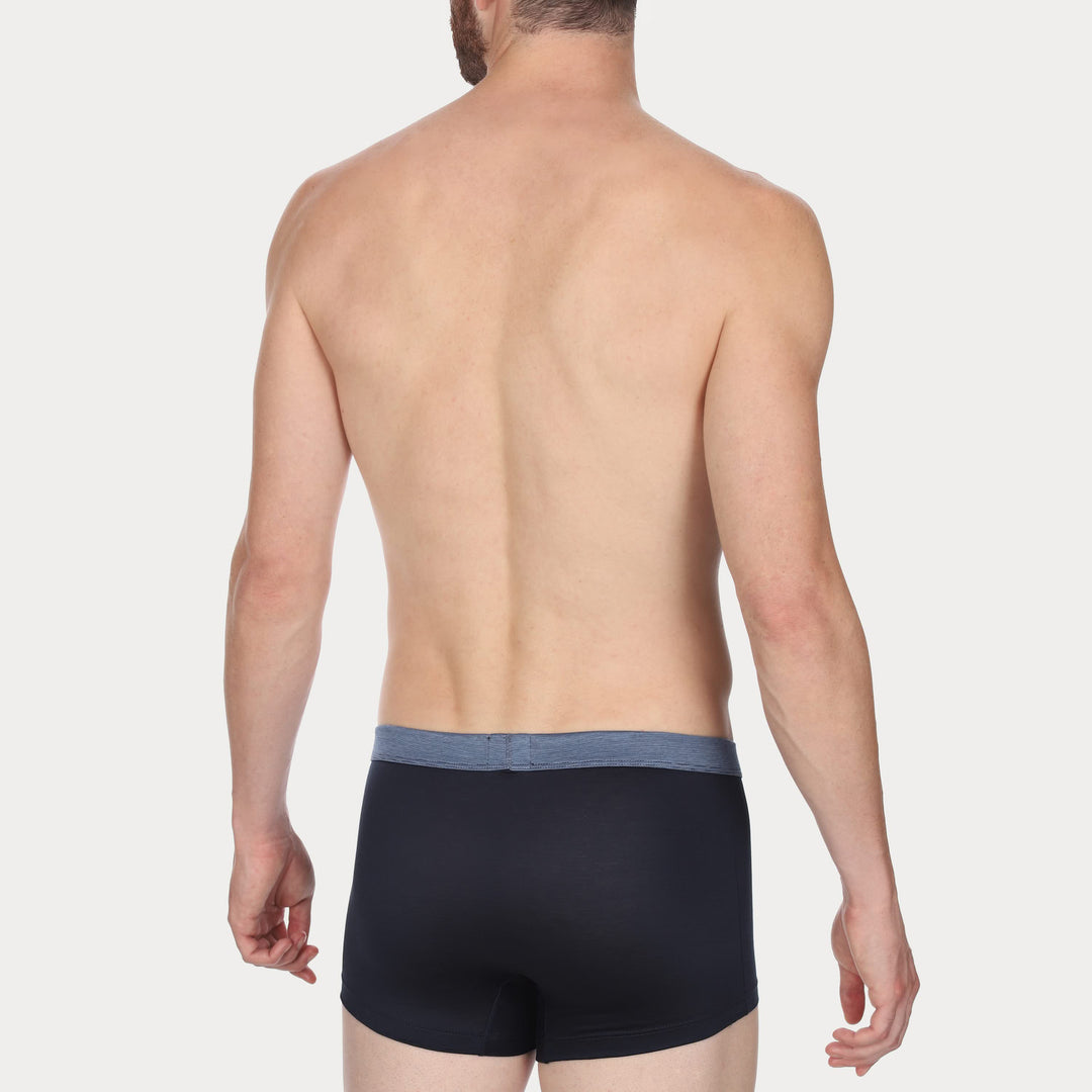 Boxer - blu cinturino in fil à fil -