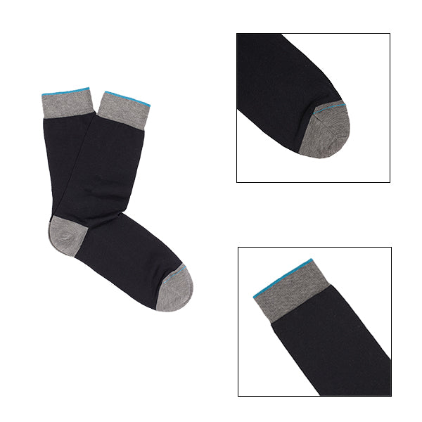 Kit 2 paia Calze Corte - assortite blu/riga bordò -