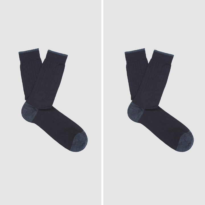 2- kit Short Socks - blue -