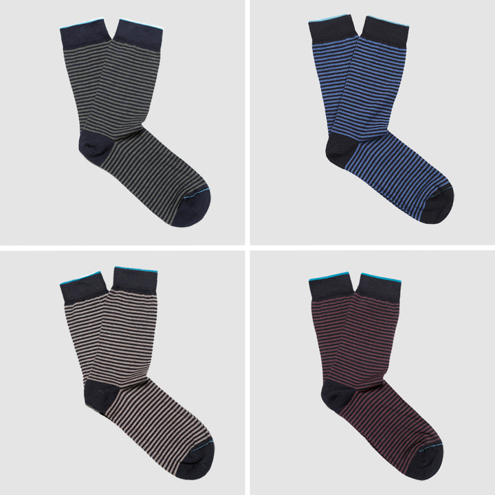 4- kit Short Socks mixed stripe