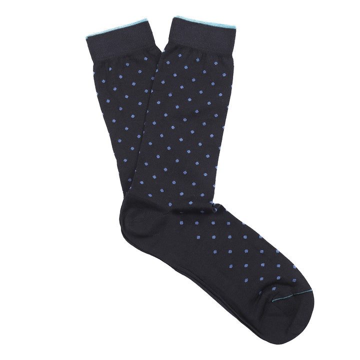 Short Socks in dots blue-aviation