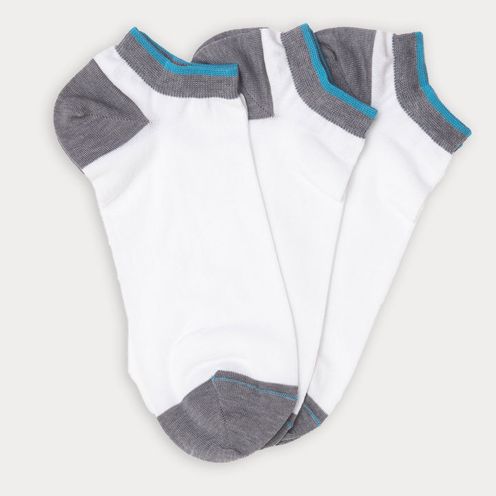 Set 3 paia Calze Cortissime - bianco -