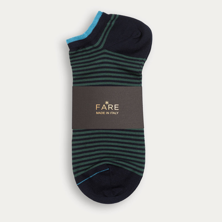 Set 3 paia Calze Cortissime - righe -