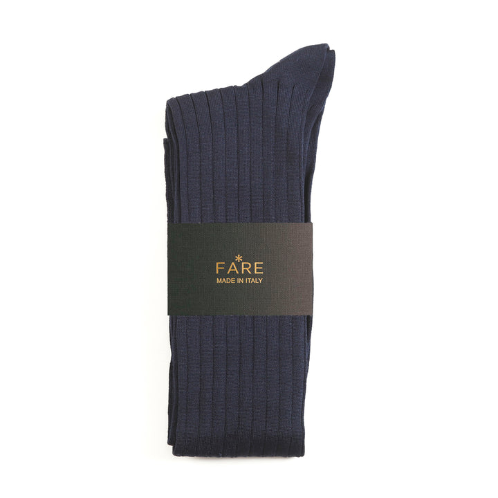 Calza Lunga a coste - Blu -