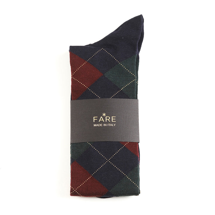 Calza Lunga - Rombo verde -