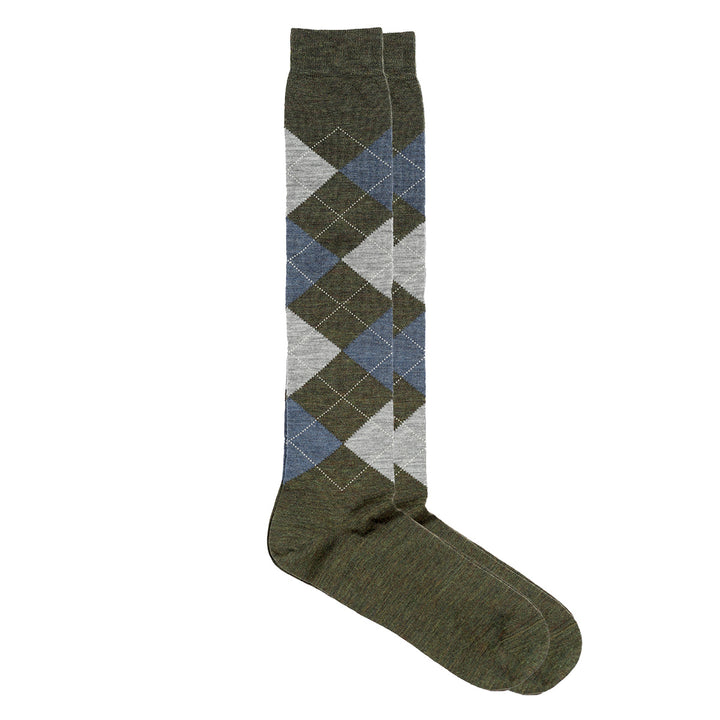 Calza Lunga - Rombo green -