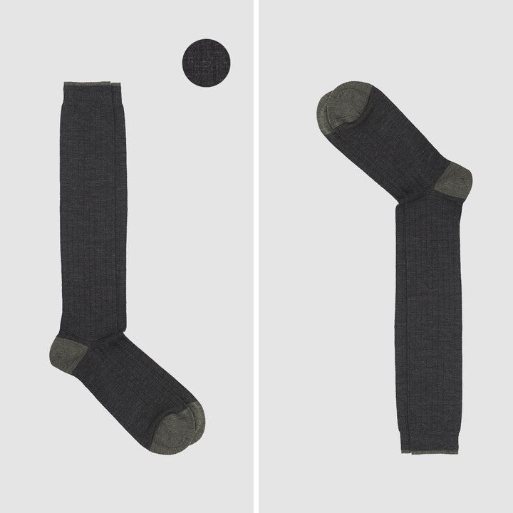 2- kit Long Socks - black -