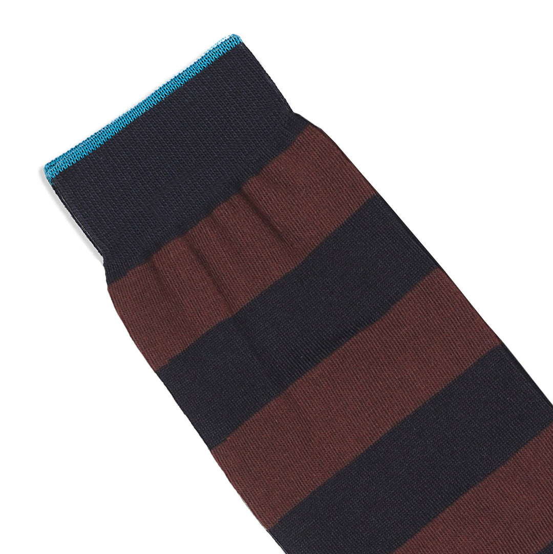 Long Socks bicolor blue-burgundy