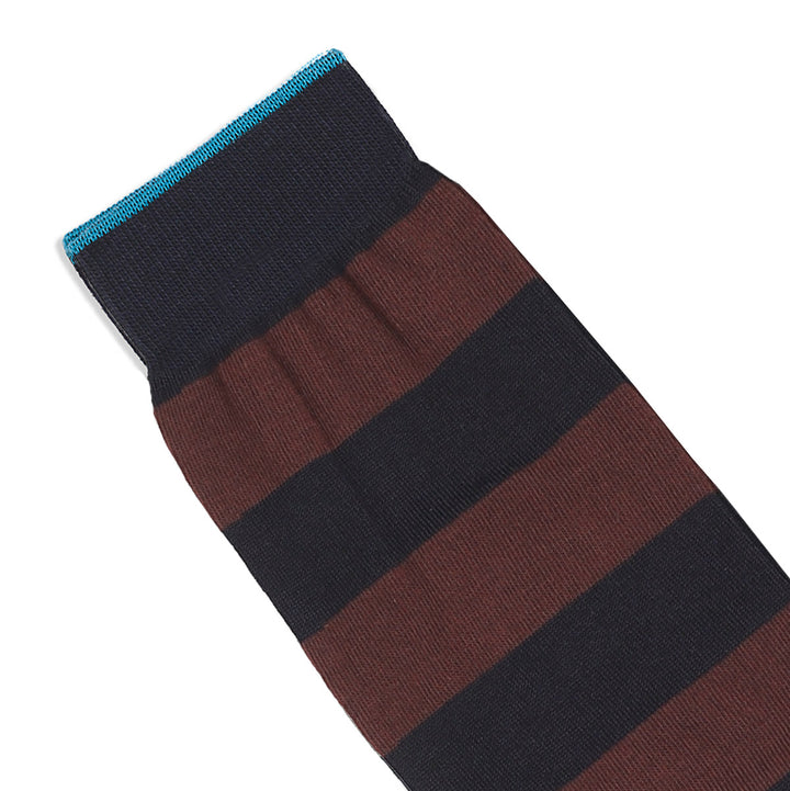 Long Socks bicolor blue-burgundy