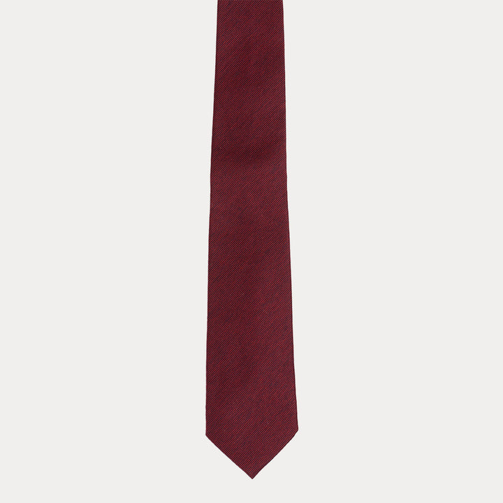 Tie in Filoscozia Cotton in fil à fil burgundy-blue