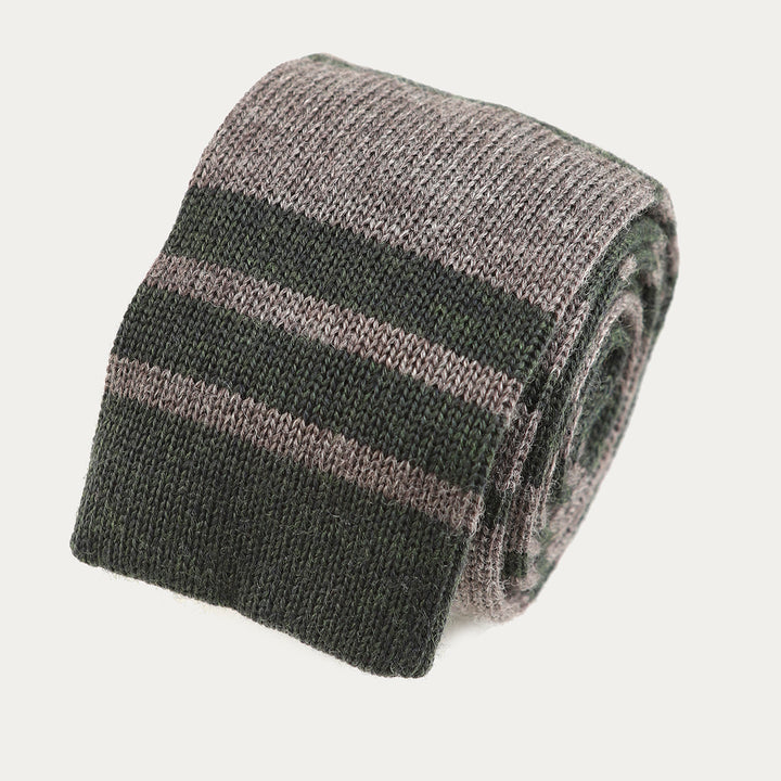 Cravatta in 100% Lana Tricot - rigaverde -