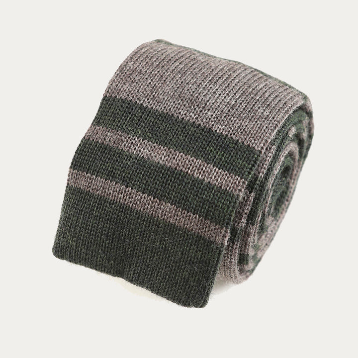 Cravatta in 100% Lana Tricot - rigaverde -