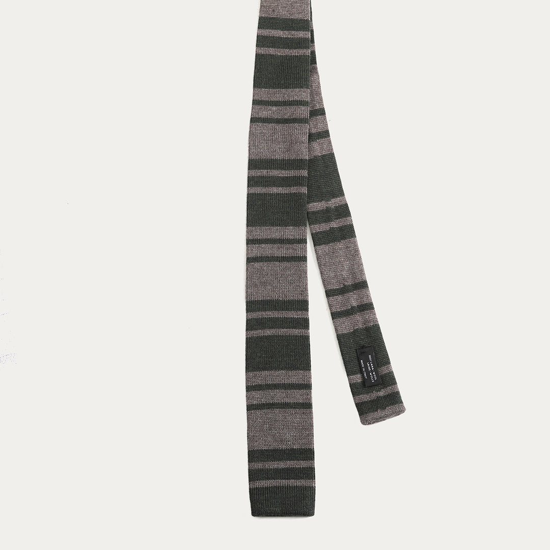 Cravatta in 100% Lana Tricot - rigaverde -