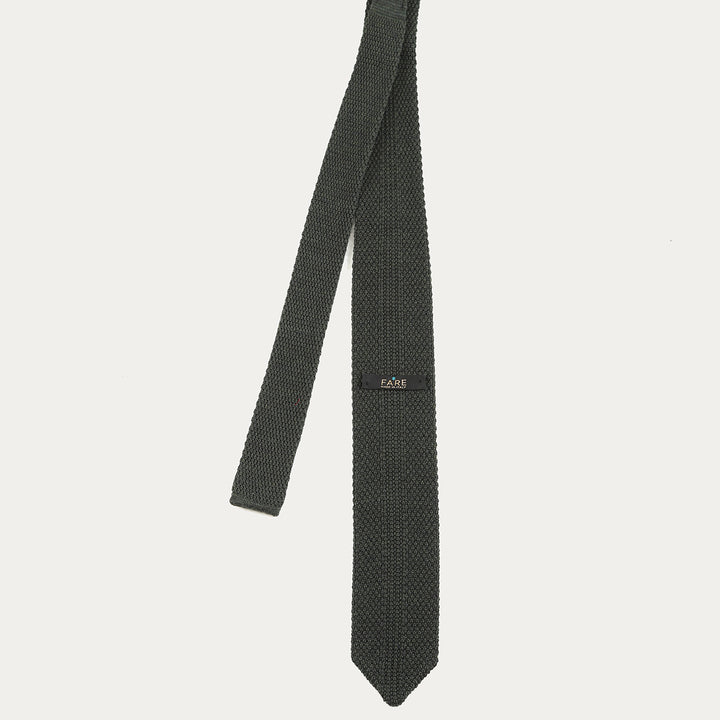 Cravatta in 100% Lana Tricot - verde -