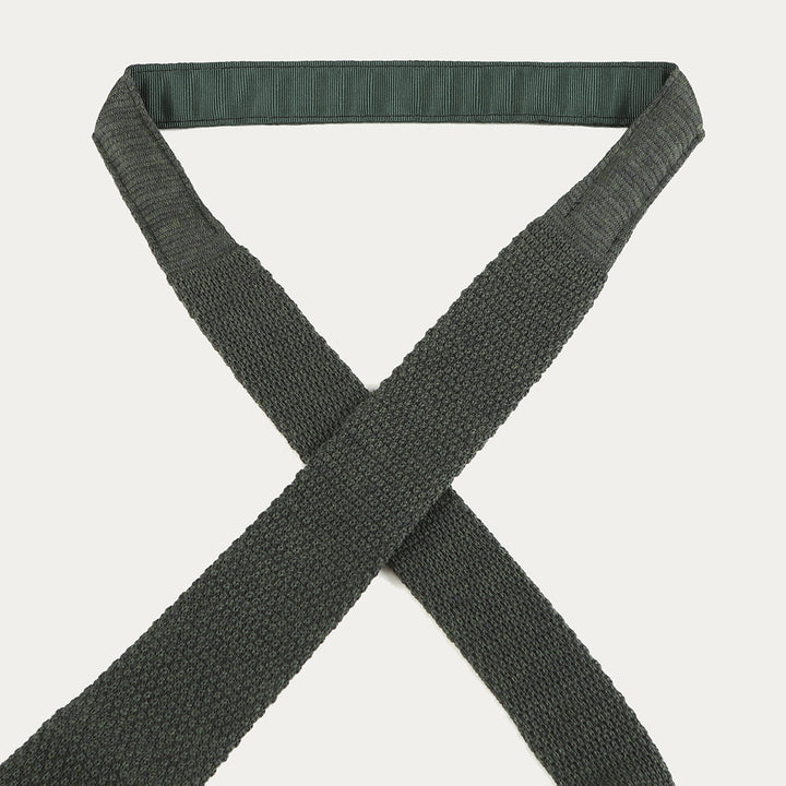 Cravatta in 100% Lana Tricot - verde -