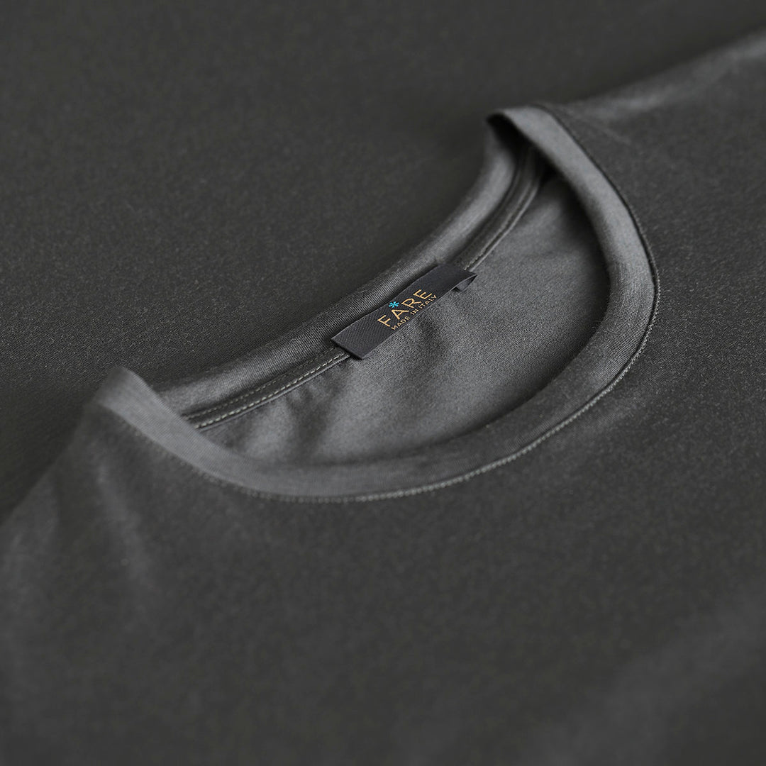 T-Shirt in lana Manica Corta - verde -
