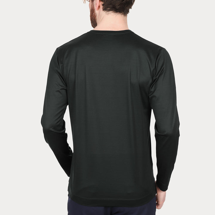 T-shirt Crew Neck Long Sleeve - asphalt -