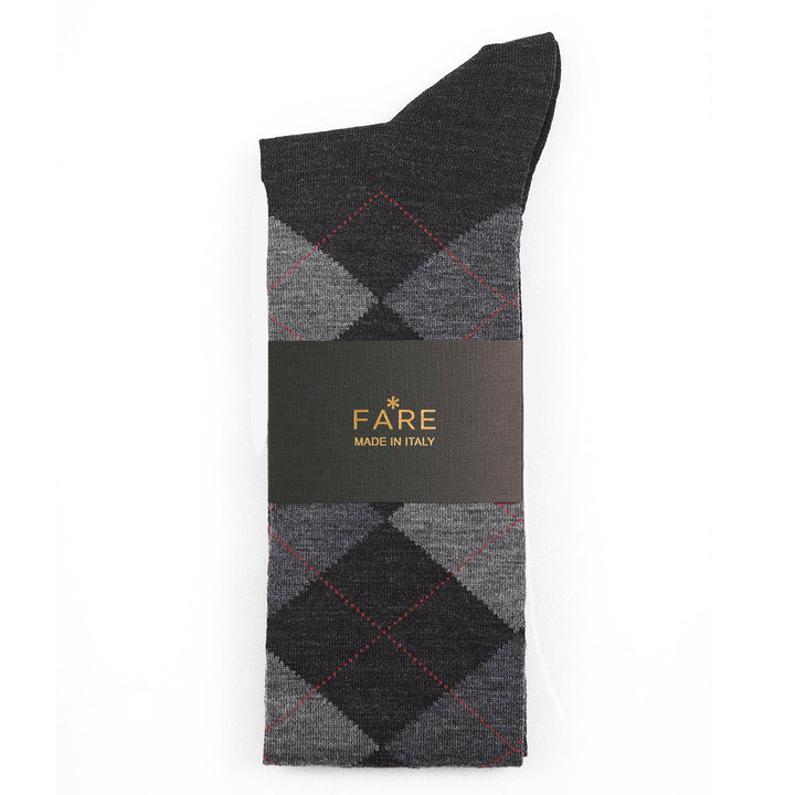 Long Sock - black diamond-