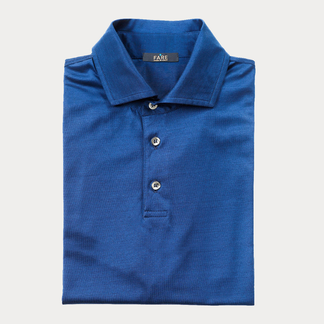 Polo shirt short sleeved - royal -