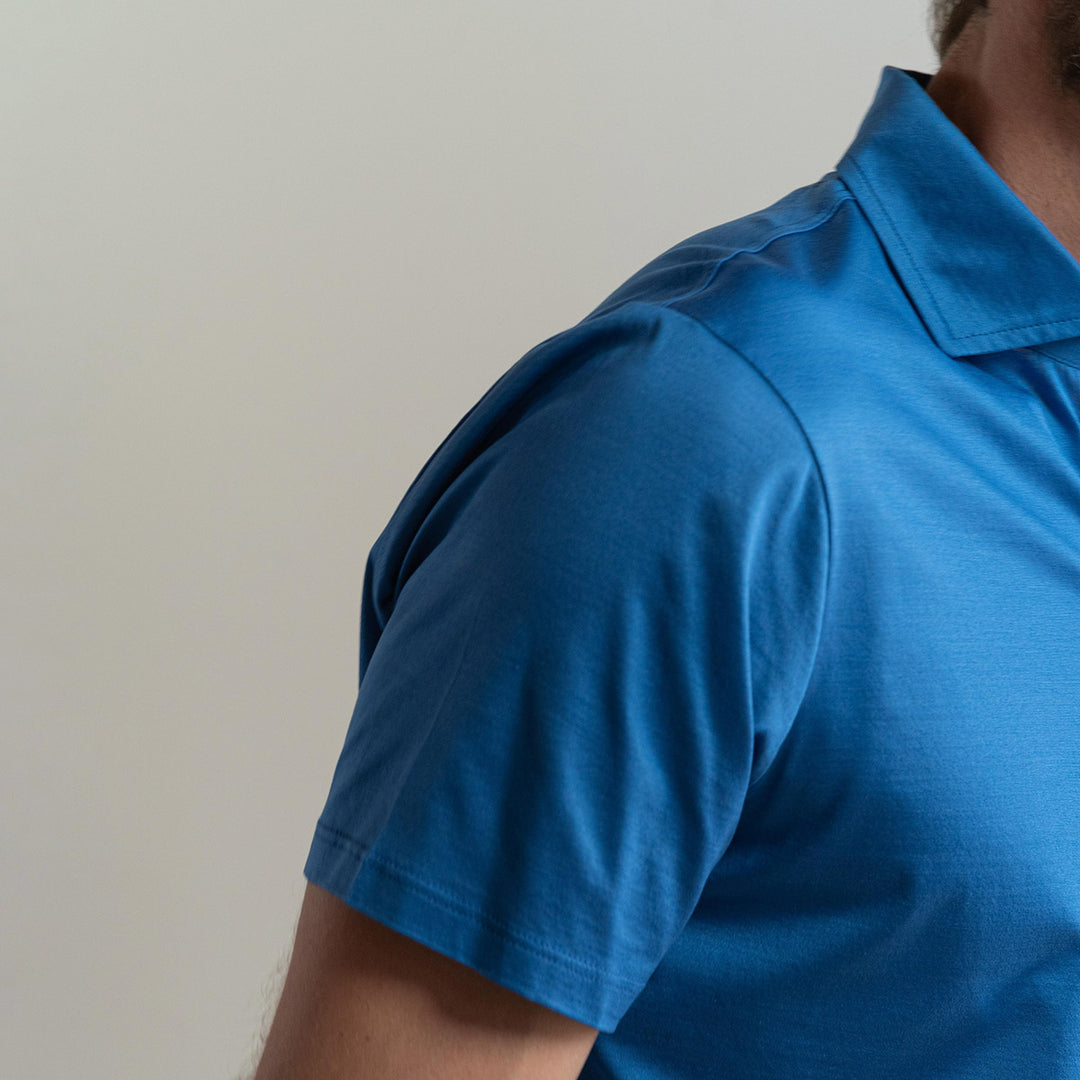 Polo shirt short sleeved - royal -
