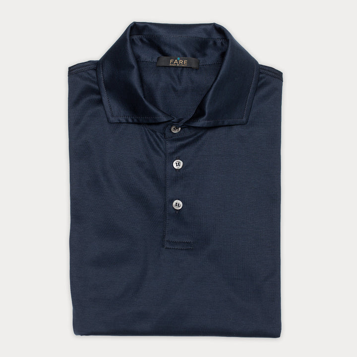 Polo Manica Corta - blu -