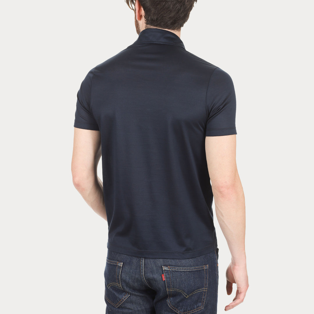 Polo Manica Corta - blu -