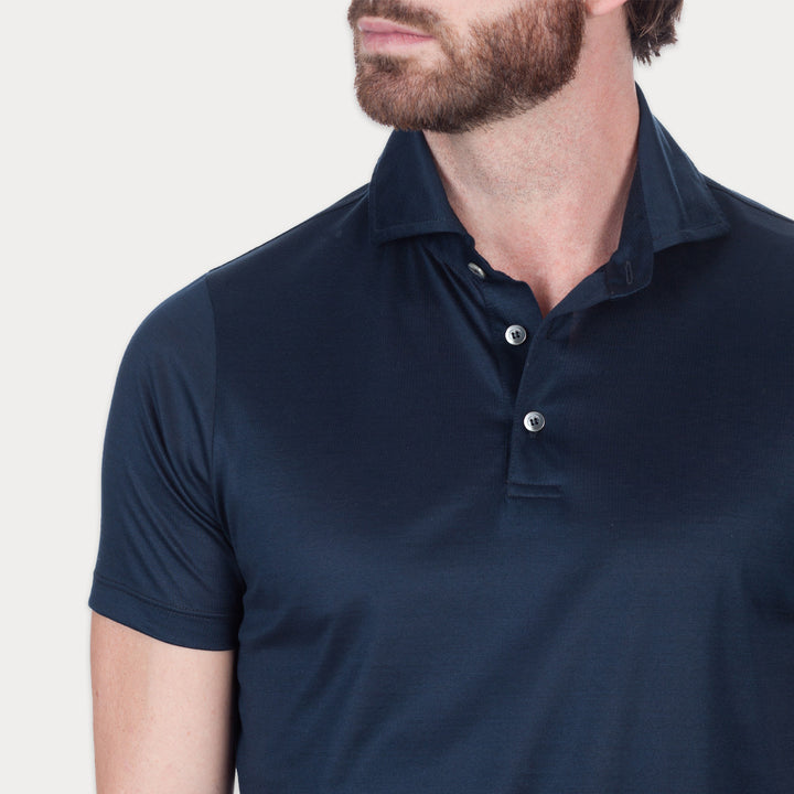 Polo Manica Corta - blu -