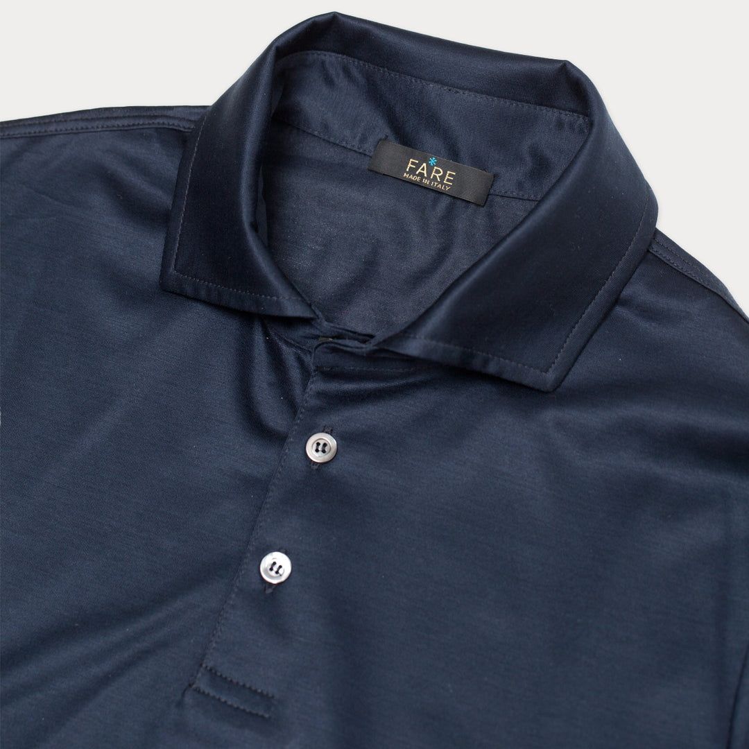 Polo Manica Corta - blu -