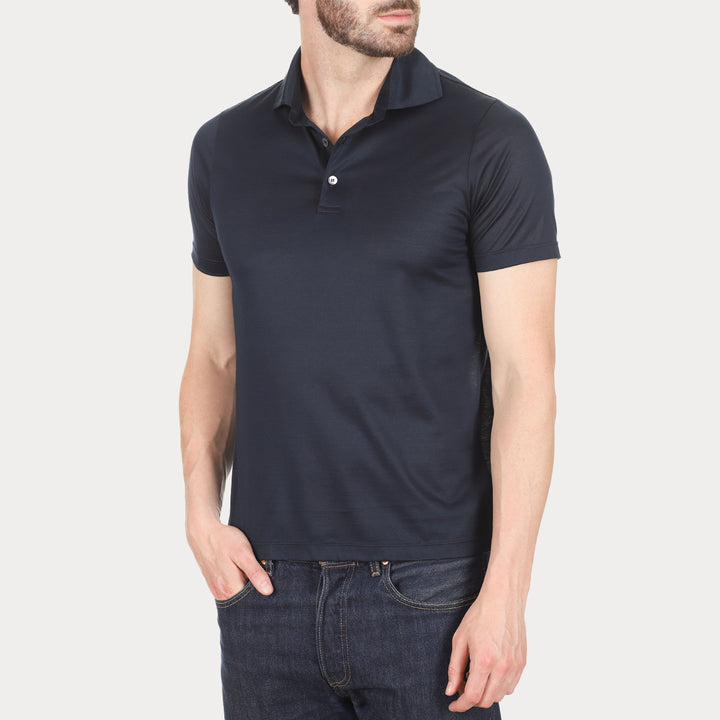 Polo Manica Corta - blu -