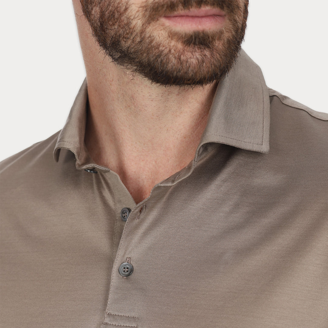 Polo Manica Corta - sabbia -