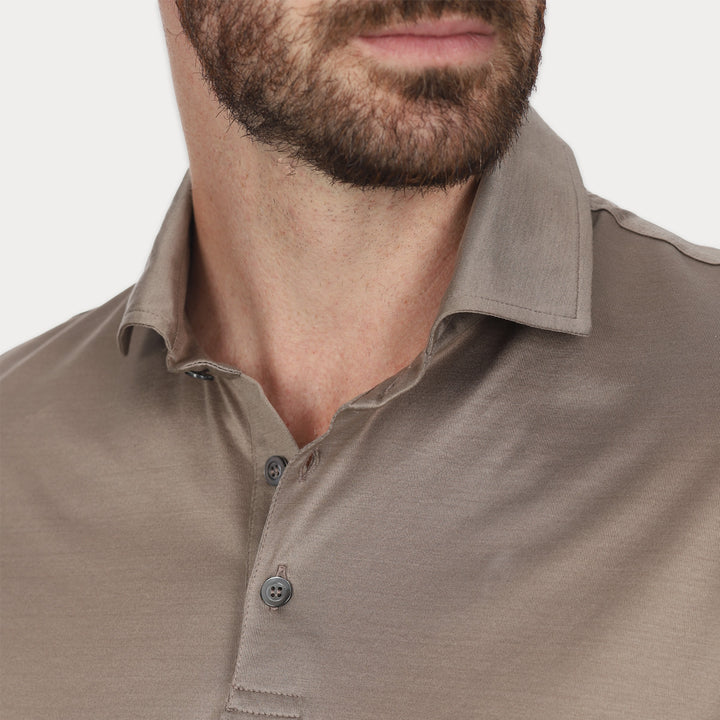 Polo Manica Corta - sabbia -