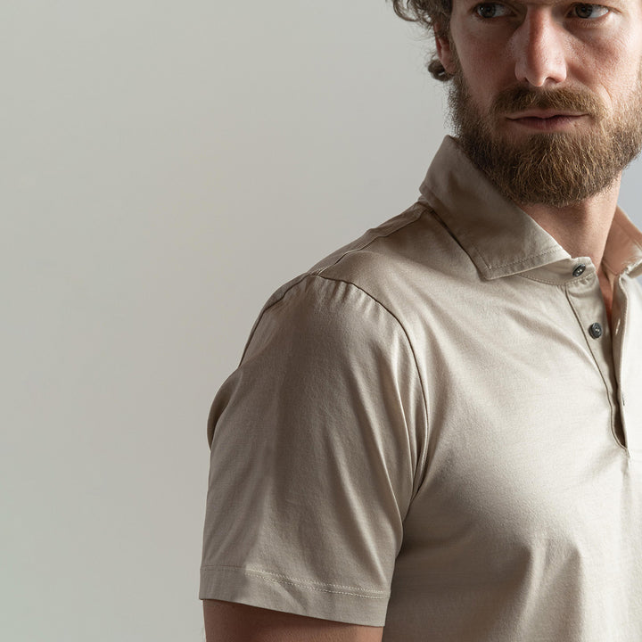 Polo Manica Corta - ecrue -
