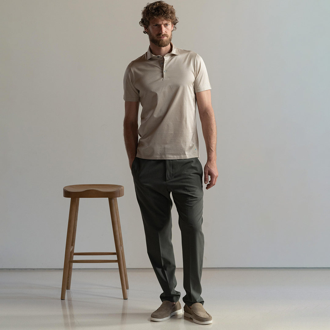 Polo Manica Corta - ecrue -