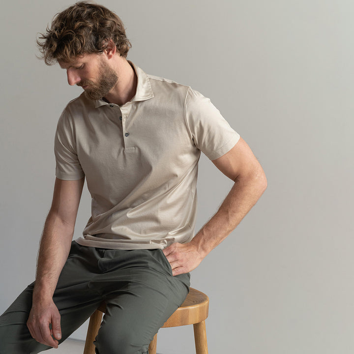 Polo Manica Corta - ecrue -
