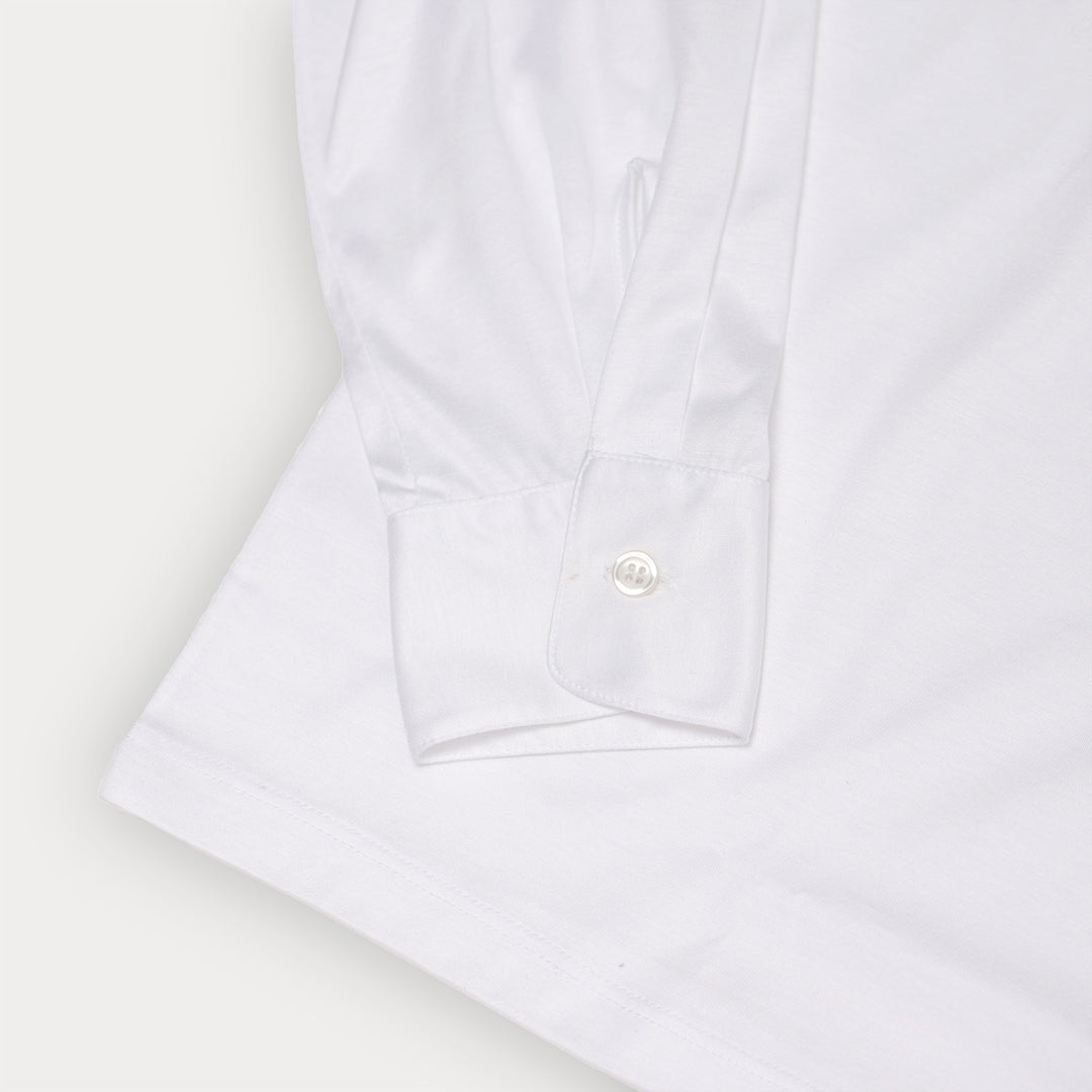 Polo shirt Long sleeved - white -