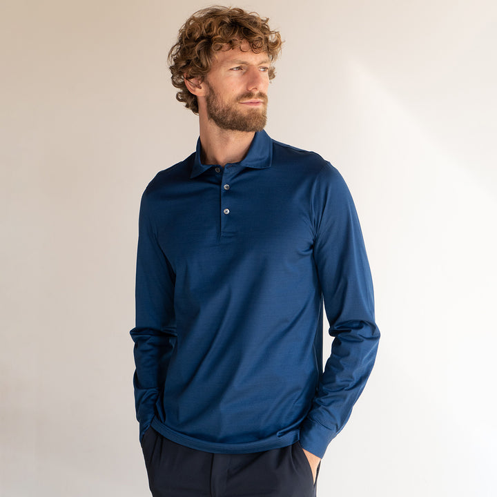 Polo Manica Lunga - oceano -