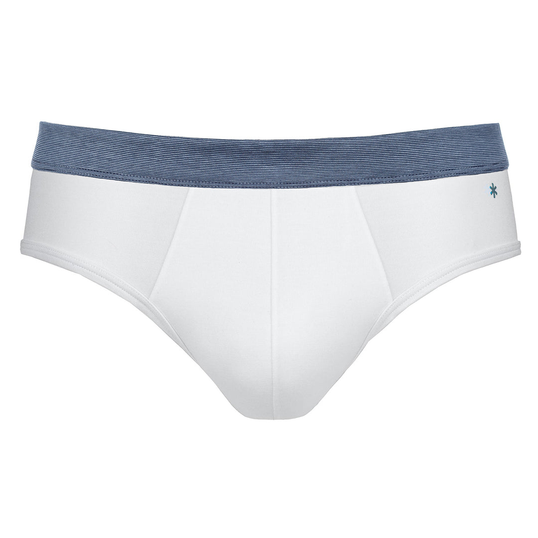 Briefs - white waistband fil à fil -